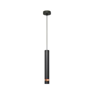 LED Csillár zsinóron TUBA 1xGU10/4, 8W/230V fekete/réz kép