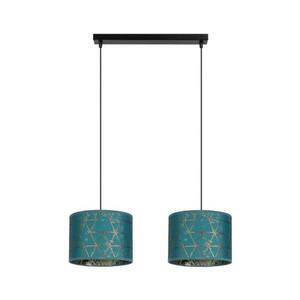 Csillár zsinóron REZO 2xE27/60W/230V türkiz kép