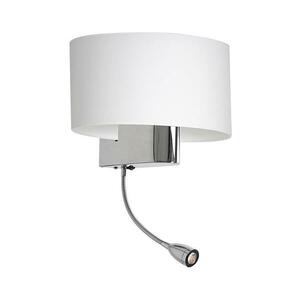 LED Fali lámpa CASINO 1xE27/60W/230V + LED/1W/230V fehér kép