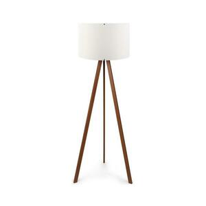 Állólámpa AYD 1xE27/60W/230V fehér/barna kép