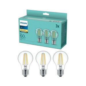 Philips KÉSZLET 3x LED Izzó VINTAGE Philips A60 E27/7W/230V 2700K kép