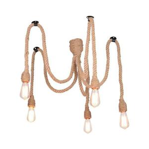 Csillár zsinóron ROPE CASA 5xE27/12W/230V pók kép