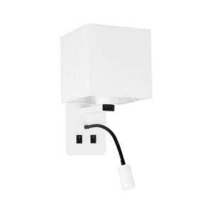 LED Fali lámpa MAGNUM 1xE27/40W/230V + LED/3W fehér kép