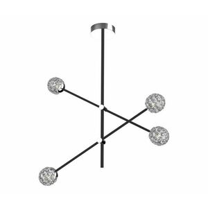 Csillár rúdon PAKSOS 4xG9/5W/230V fekete kép