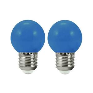 KÉSZLET 2x LED Izzó PARTY E27/0, 5W/36V kék kép
