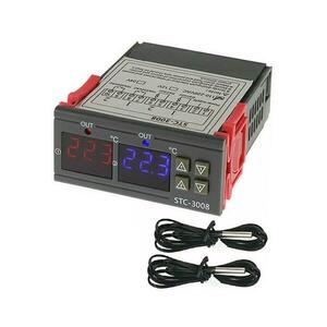 Kettős digitális termosztát 3W/230V kép