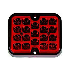 LED ködlámpa SINGLE LED / 1, 9W / 12V IP67 piros kép