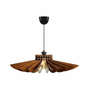 Csillár zsinóron 1xE27/60W/230V barna átm. 68 cm kép