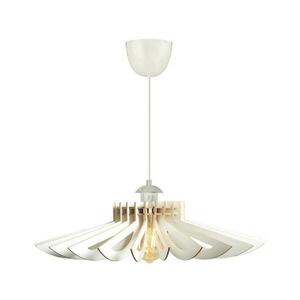 Csillár zsinóron 1xE27/60W/230V fehér átm. 68 cm kép