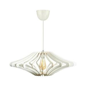 Csillár zsinóron 1xE27/60W/230V fehér átm. 59 cm kép
