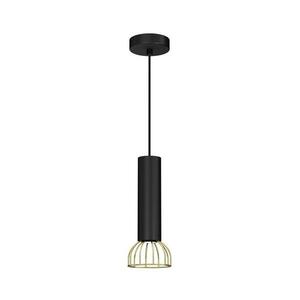 Csillár zsinóron DANTE 1xGU10/25W/230V fekete/arany kép