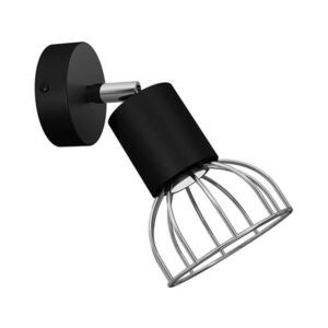 Fali spotlámpa DANTE 1xGU10/25W/230V fekete/fényes króm kép