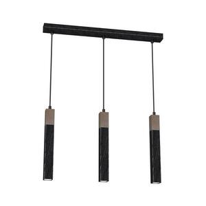 Csillár zsinóron SOLO 3xGU10/MR11/40W/230V fekete kép