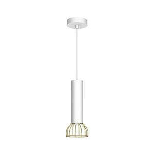 Csillár zsinóron DANTE 1xGU10/25W/230V fehér/arany kép