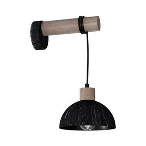 Fali lámpa ERIK 1xE27/60W/230V barna/fekete kép