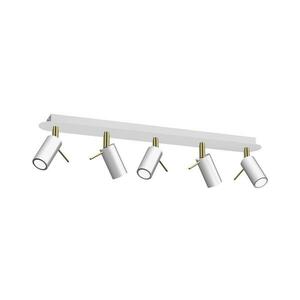 Spotlámpa PRESTON 5xGU10/40W/230V fehér/arany kép