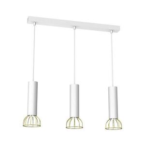 Csillár zsinóron DANTE 3xGU10/25W/230V fehér/arany kép
