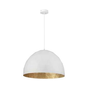 Csillár zsinóron DIAMENT 1xE27/60W/230V á. 50 cm fehér/arany kép