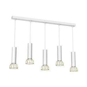 Csillár zsinóron DANTE 5xGU10/25W/230V fehér/arany kép