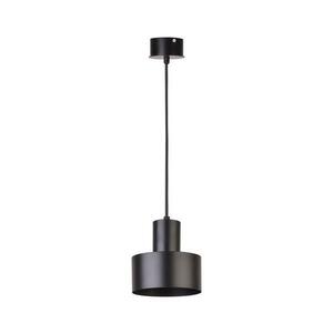 Csillár zsinóron RIF 1xE27/60W/230V á. 15 cm fekete kép