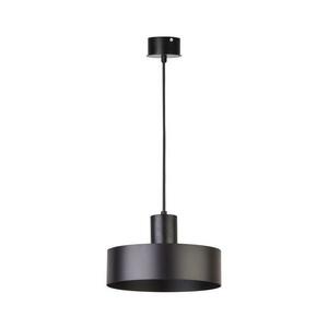 Csillár zsinóron RIF 1xE27/60W/230V á. 25 cm fekete kép