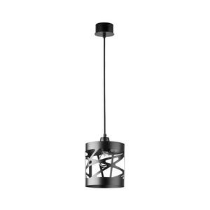 Csillár zsinóron MODUL FREZ 1xE27/60W/230V á. 17, 5 cm fekete kép