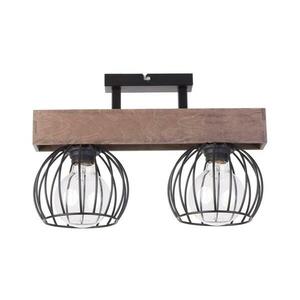 Felületre szerelhető csillár MILAN 2xE27/60W/230V fa kép