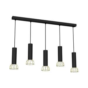 Csillár zsinóron DANTE 5xGU10/25W/230V fekete/arany kép