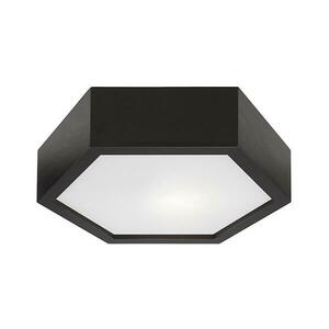 Mennyezeti lámpa HEX 1xE27/60W/230V á. 32 cm fenyő fekete kép