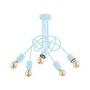 Gyermek felületre szerelhető csillár TANGO 5xE27/60W/230V kék kép