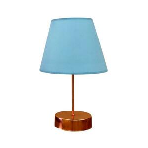 Asztali lámpa 1xE27/60W/230V kék/réz kép