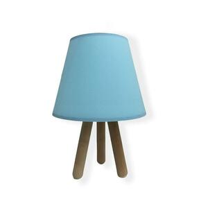 Asztali lámpa WOOD 1xE27/60W/230V kék kép