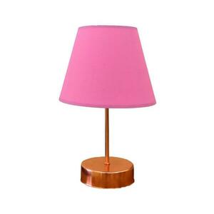 Asztali lámpa 1xE27/60W/230V rózsaszín/réz kép
