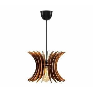Csillár zsinóron 1xE27/60W/230V barna átm. 20 cm kép