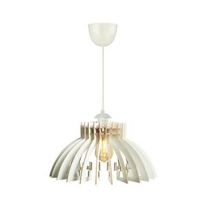 Csillár zsinóron 1xE27/60W/230V fehér átm. 39 cm kép