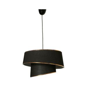 Csillár zsinóron BARETTE 1xE27/60W/230V fekete/réz kép