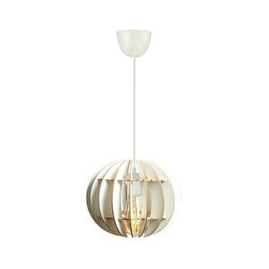 Csillár zsinóron 1xE27/60W/230V fehér átm. 20 cm kép