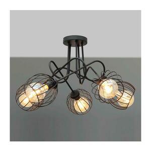 Csillár OXFORD 5xE27/15W/230V fekete kép