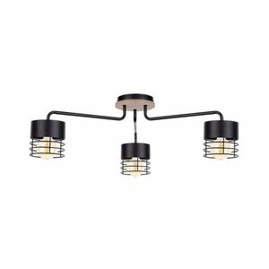 Keter Lighting Felületre szerelhető csillár CAS WOOD 3xE27/60W/230V kép