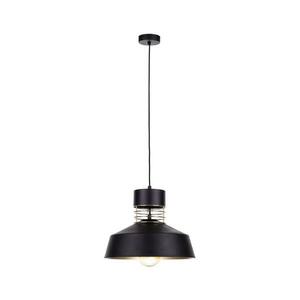 Csillár zsinóron TITANIUM 1xE27/60W/230V fekete/arany kép