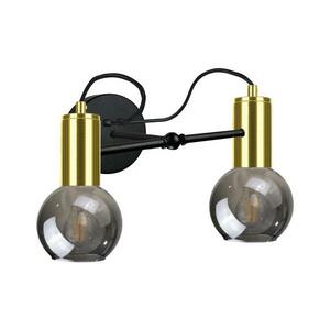 Fali lámpa LIVA 2xE27/60W/230V fekete/arany kép