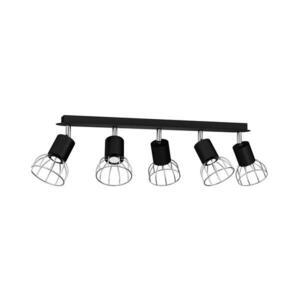 Spotlámpa DANTE 5xGU10/25W/230V fekete/fényes króm kép