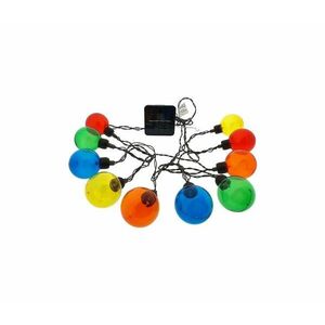 LED Napelemes lánc 10xLED/3, 65m 600 mAh IP44 többszínű kép