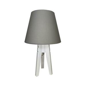 Asztali lámpa CONE 1xE27/60W/230V fehér/szürke kép