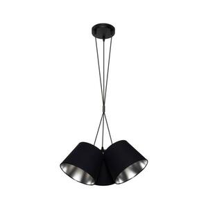 Csillár zsinóron ZOMA 3xE27/60W/260V fekete/fényes króm kép