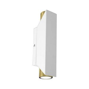 Fali lámpa WALL 2xGU10/8W/230V fehér/sárgaréz kép