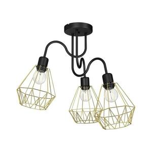 Felületre szerelhető csillár BERGEN 3xE27/60W/230V fekete/arany kép