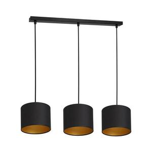 Csillár zsinóron ARDEN 3xE27/60W/230V fekete/arany kép