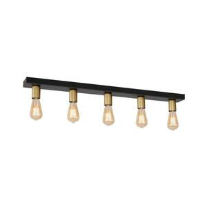 Spotlámpa FILO 5xE27/60W/230V fekete/arany kép