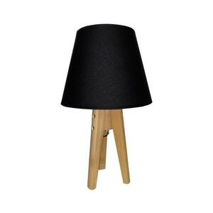 Asztali lámpa CONE 1xE27/60W/230V fenyő fekete kép